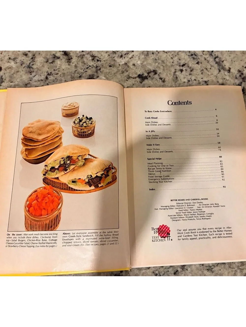 Better Homes and Gardens After Work Cook Book 1980 230 Tested Recipes